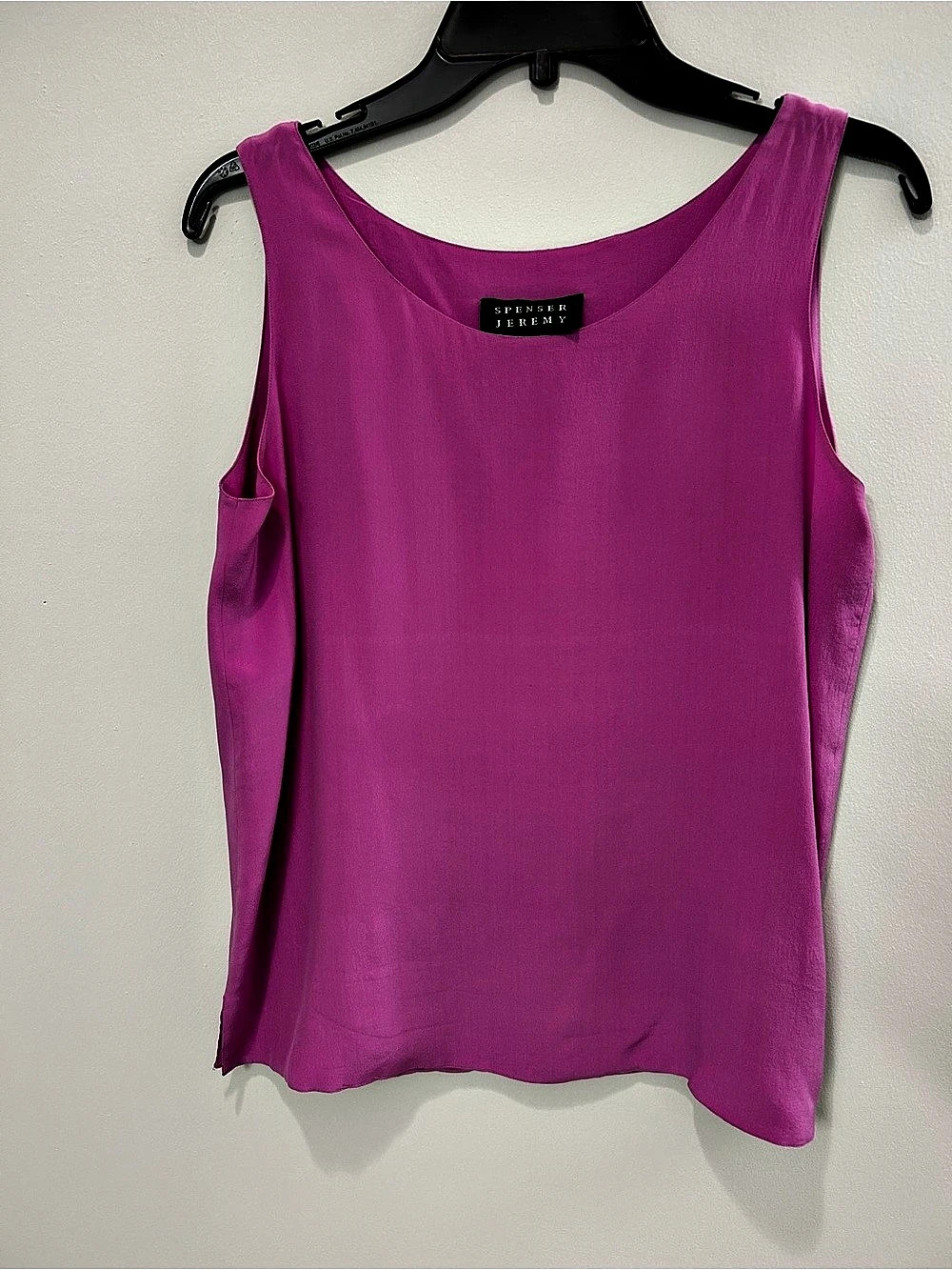Spenser Jeremy Silk Tank Top in Pink, Small